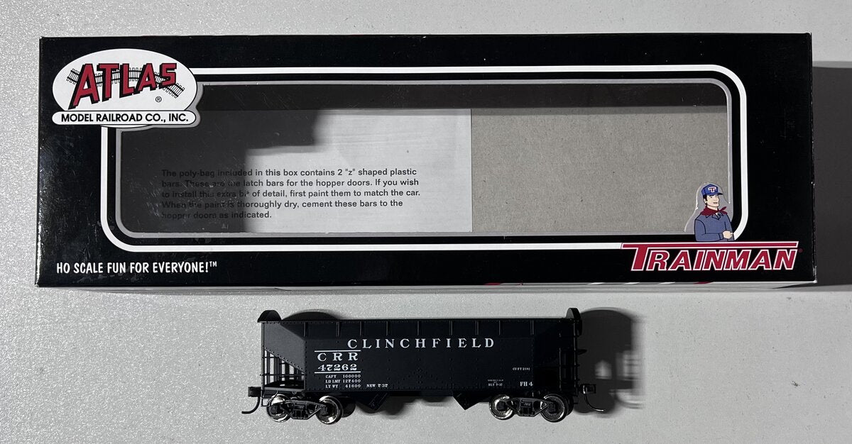 Atlas 18894 HO Scale Clinchfield 2-Bay Offset Side Hopper #47262