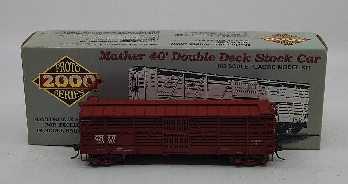 Proto 2000 21385 HO GM&O Mather 40'' Double Deck Stock Car # 109028 Kit