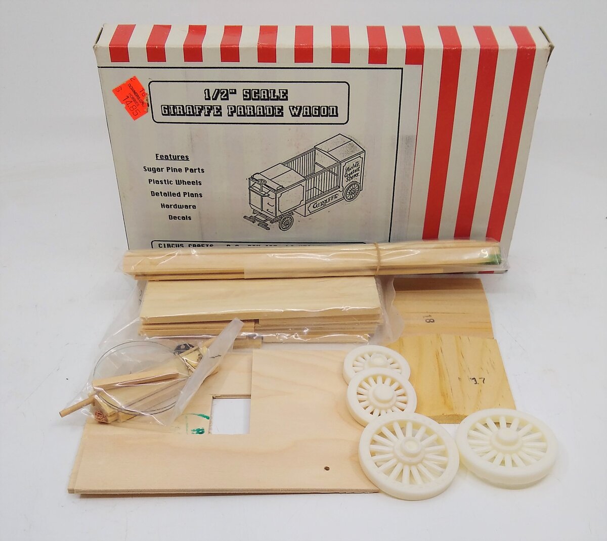 Circus Craft CW-101 1/2" Giraffe Parade Wagon Model Kit