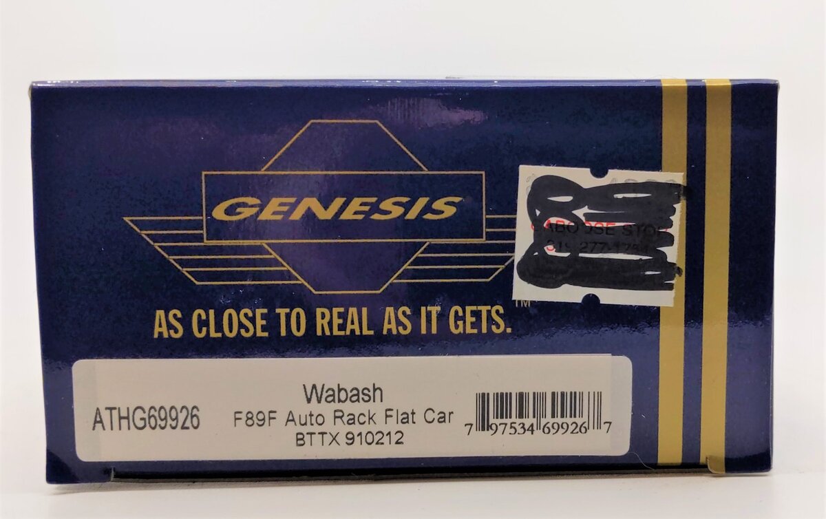 Athearn G69926 HO Scale Wabash F89-F Bi-Level Auto Rack #910212