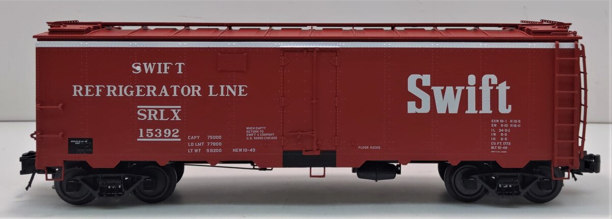 Atlas 8534-2 O Scale Swift 40' Steel Reefer #15392 (3 Rail)