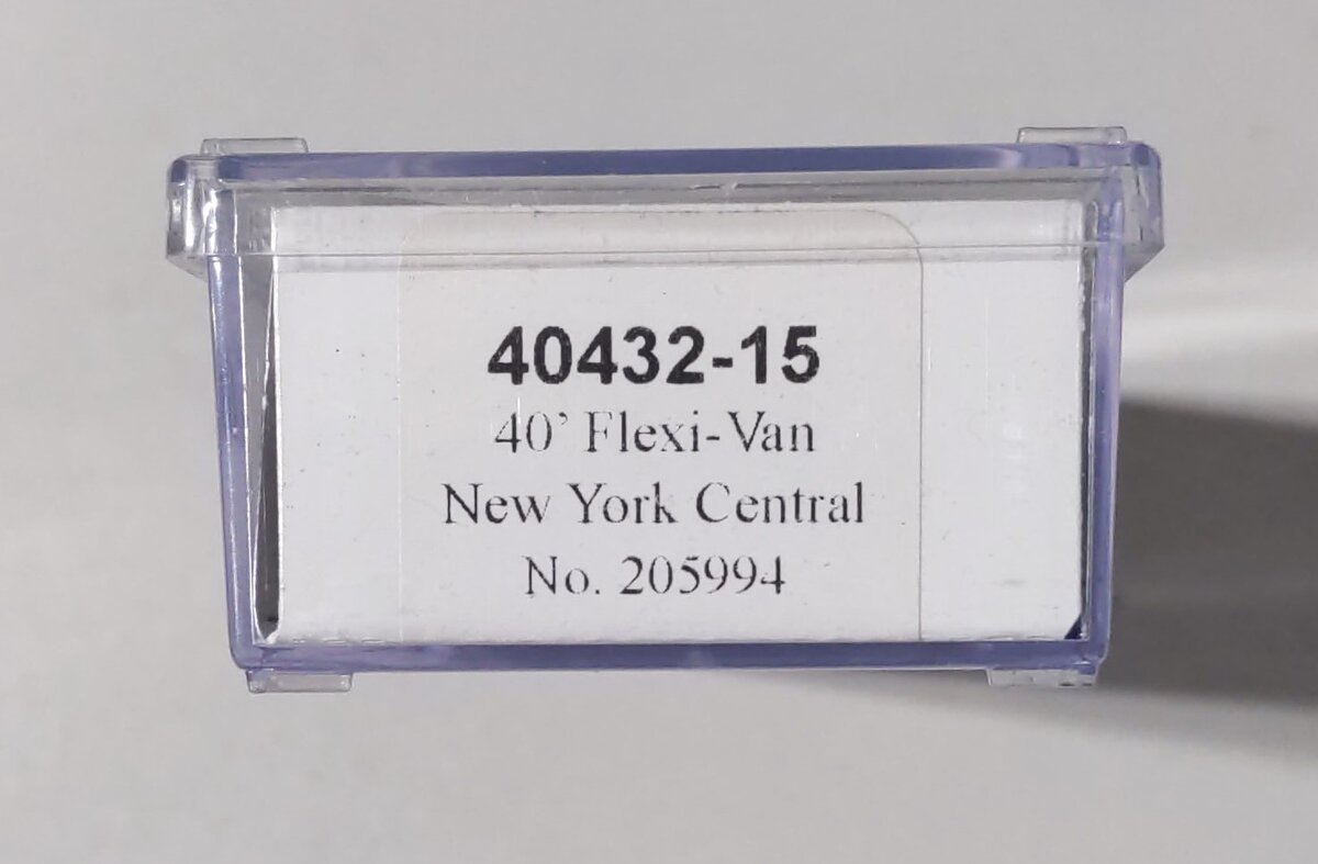Trainworx Inc. 40432-15 N Scale New York Central 40' Flexi Van #205994