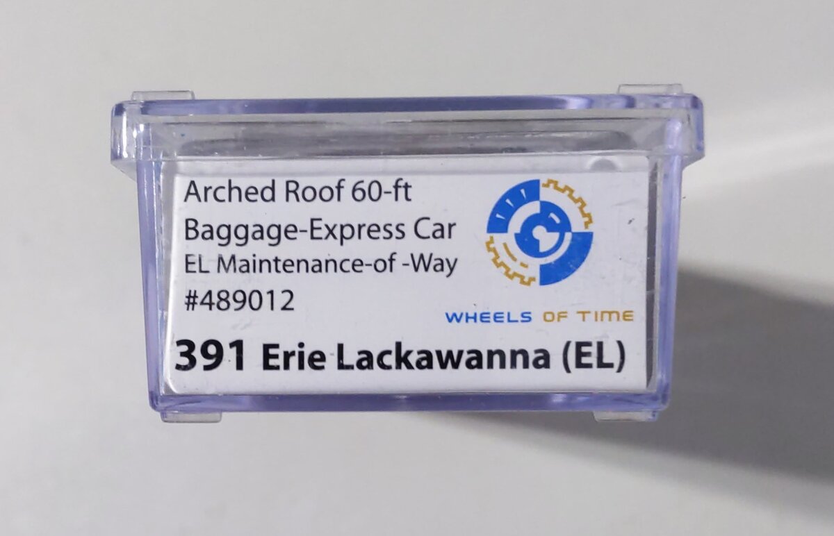 Wheels of Time 391 N Erie Lackawanna 60' Arched Baggage Express #489012