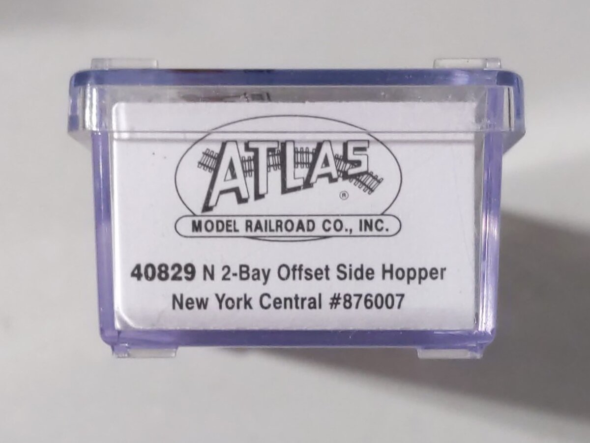 Atlas 40829 N Scale NYC 2-Bay Offset Hopper #876007