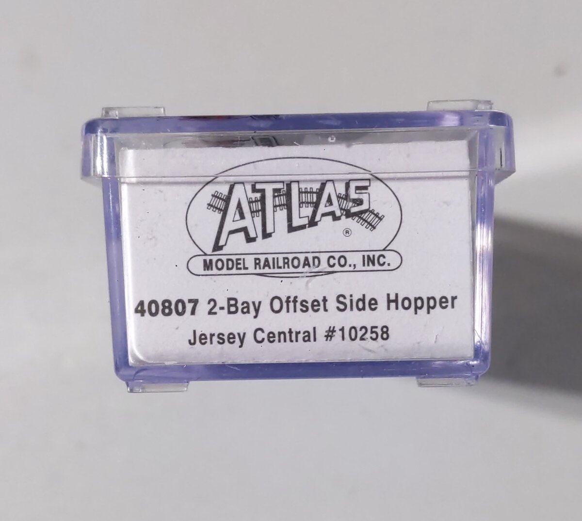Atlas 40807 N Scale Jersey Central 2-Bay Offset Side Hopper #10258
