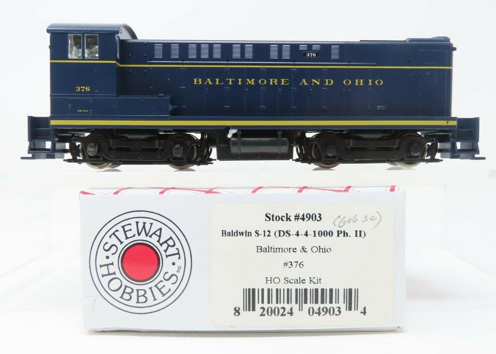 Stewart 4903 HO Baltimore & Ohio Baldwin S-12 Phase I Powered Diesel Loco #376