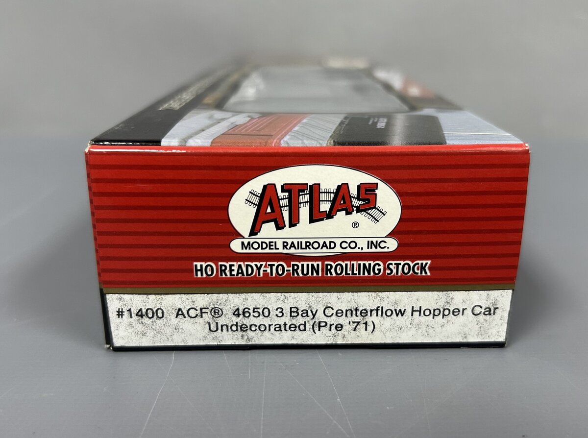 Atlas 1400 HO ACF 4650 Centerflow Hopper, Undecorated/Pre 1971