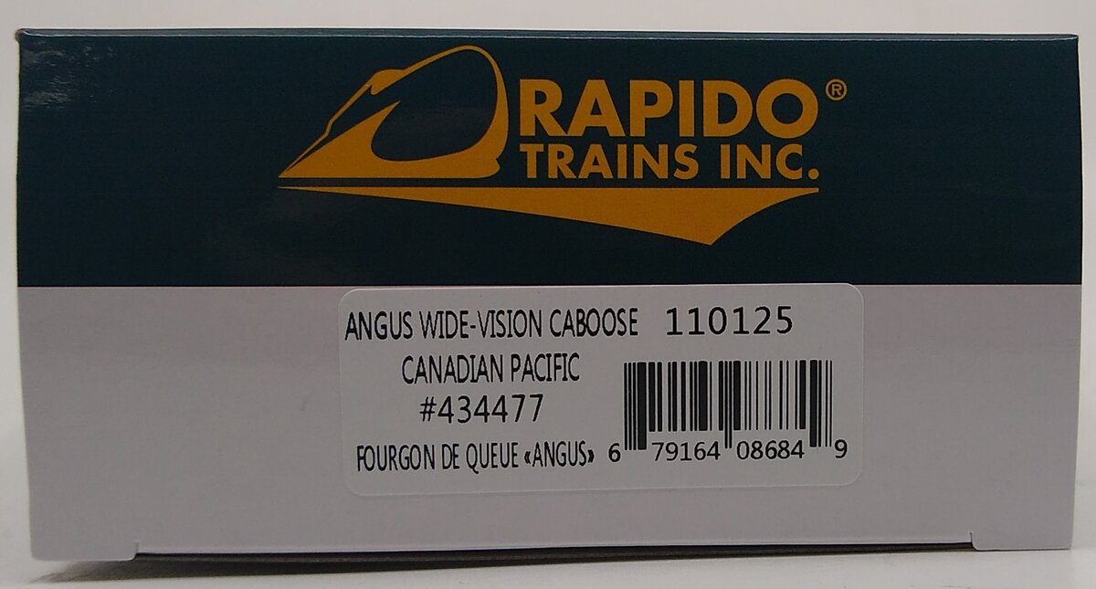 Rapido Trains 110125 HO Canadian Pacific Angus Wide-Vision Caboose #434477