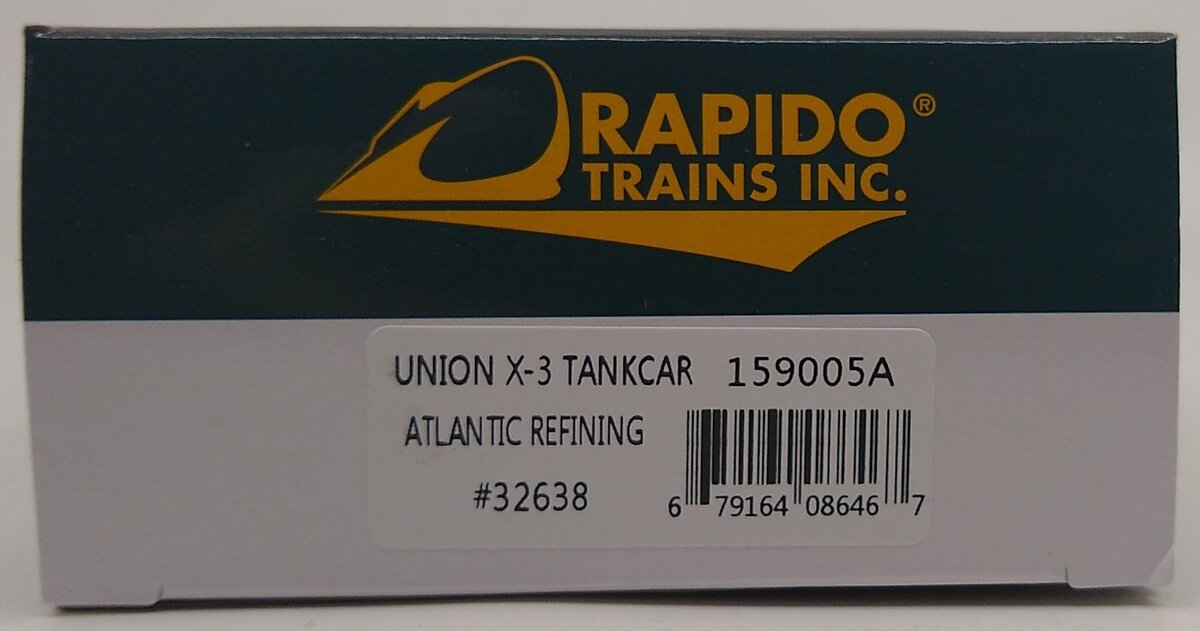 Rapido Trains 159005A HO The Atlantic Refining Co. X-3 Tank Car