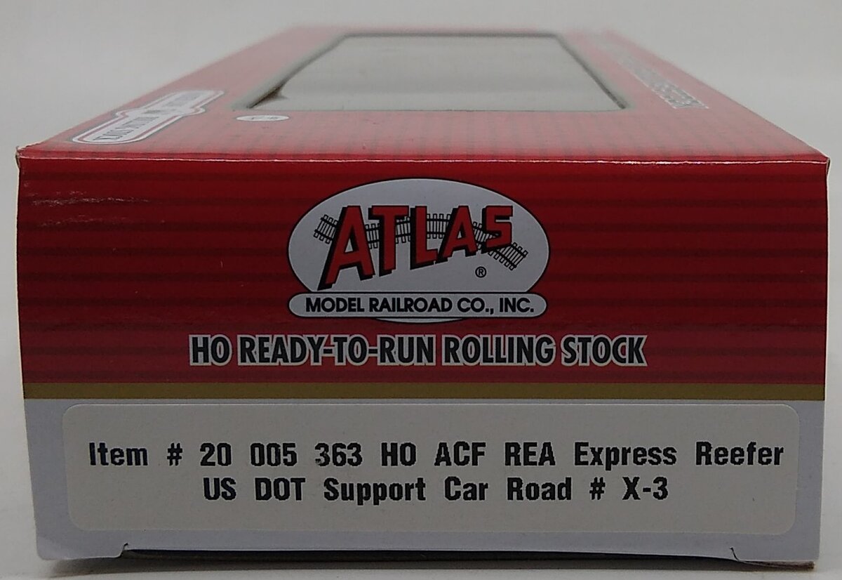 Atlas 20005363 HO US DOT Support Car Steel Express Reefer Car #X-3