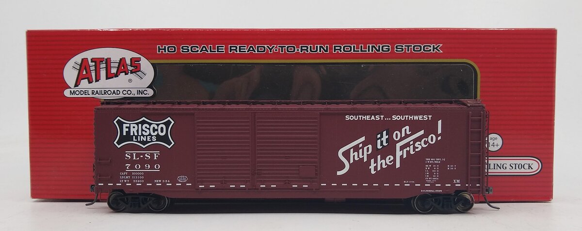 Atlas 20003313 HO St Louis-San Francisco 50' Double Door Boxcar #7090