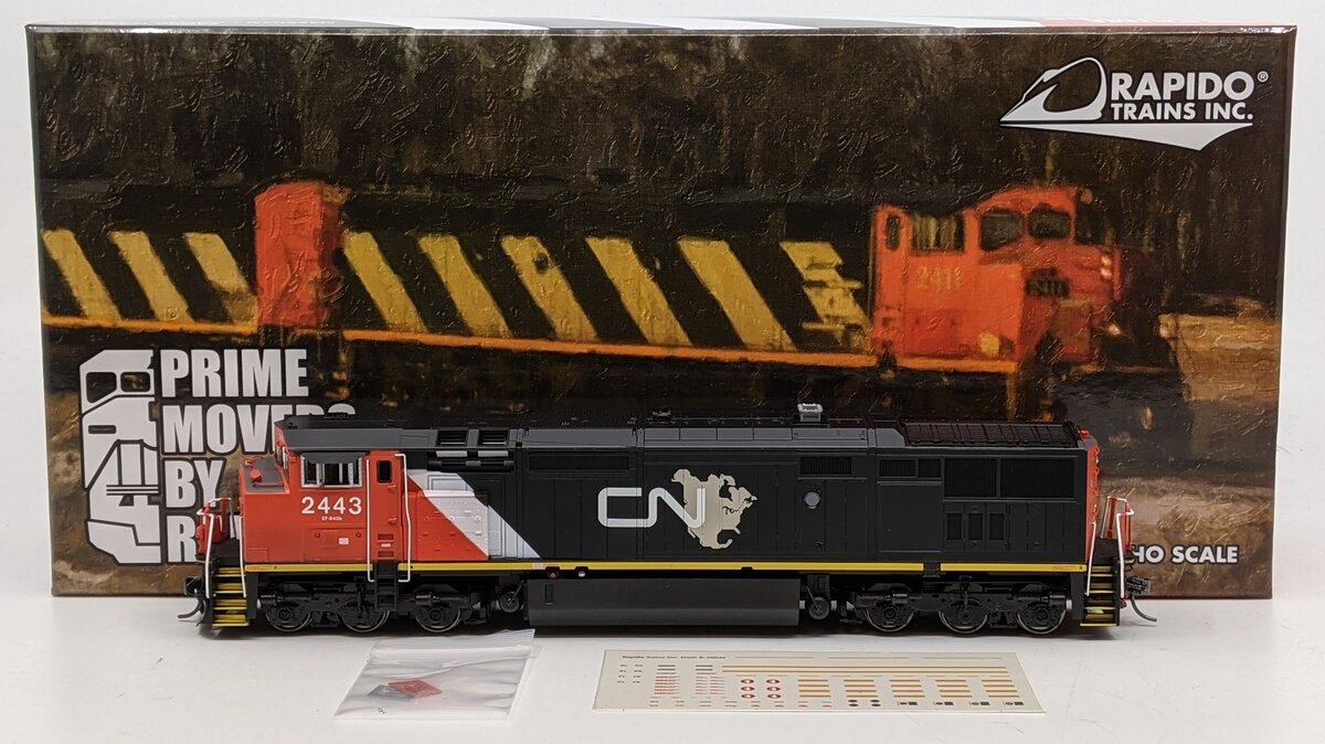 Rapido Trains 400007 HO Canadian National NA DASH 8-40CM Diesel Locomotive #2443