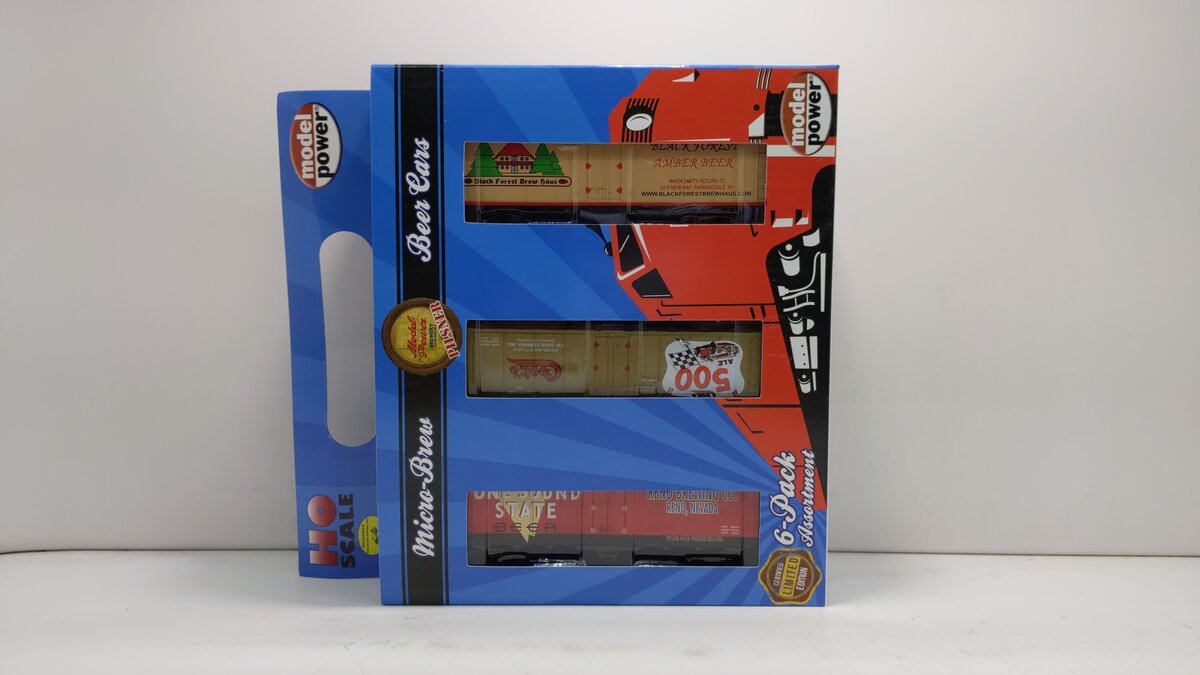 Model Power 98706 HO Beer Car Assortment w/Handle (6)