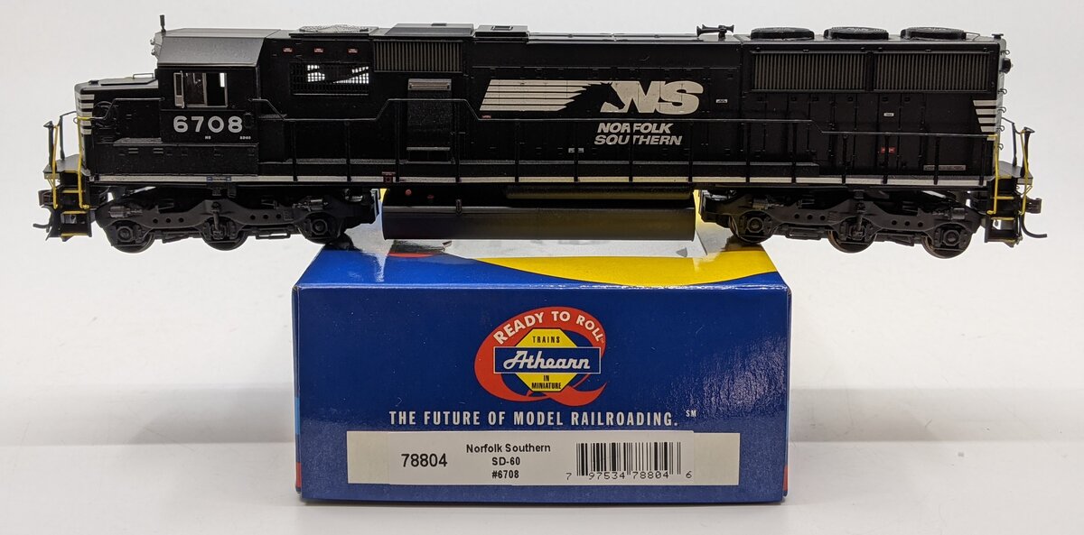 Athearn 78804 HO Scale Norfolk Southern SD-60 Diesel Locomotive #6708