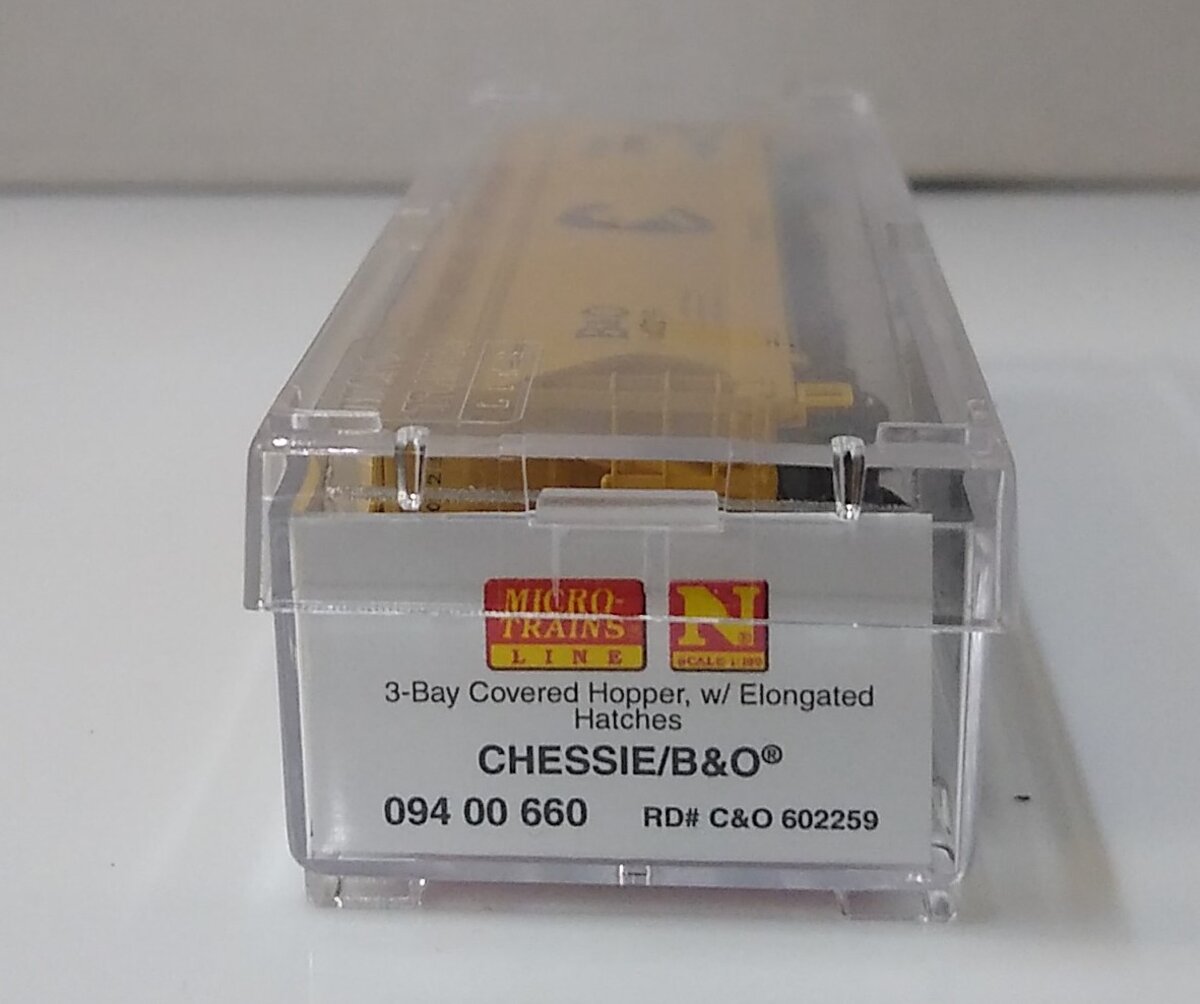 Micro-Trains 09400660 N B&O 3-Bay ACF Center Flow Covered Hopper #602259