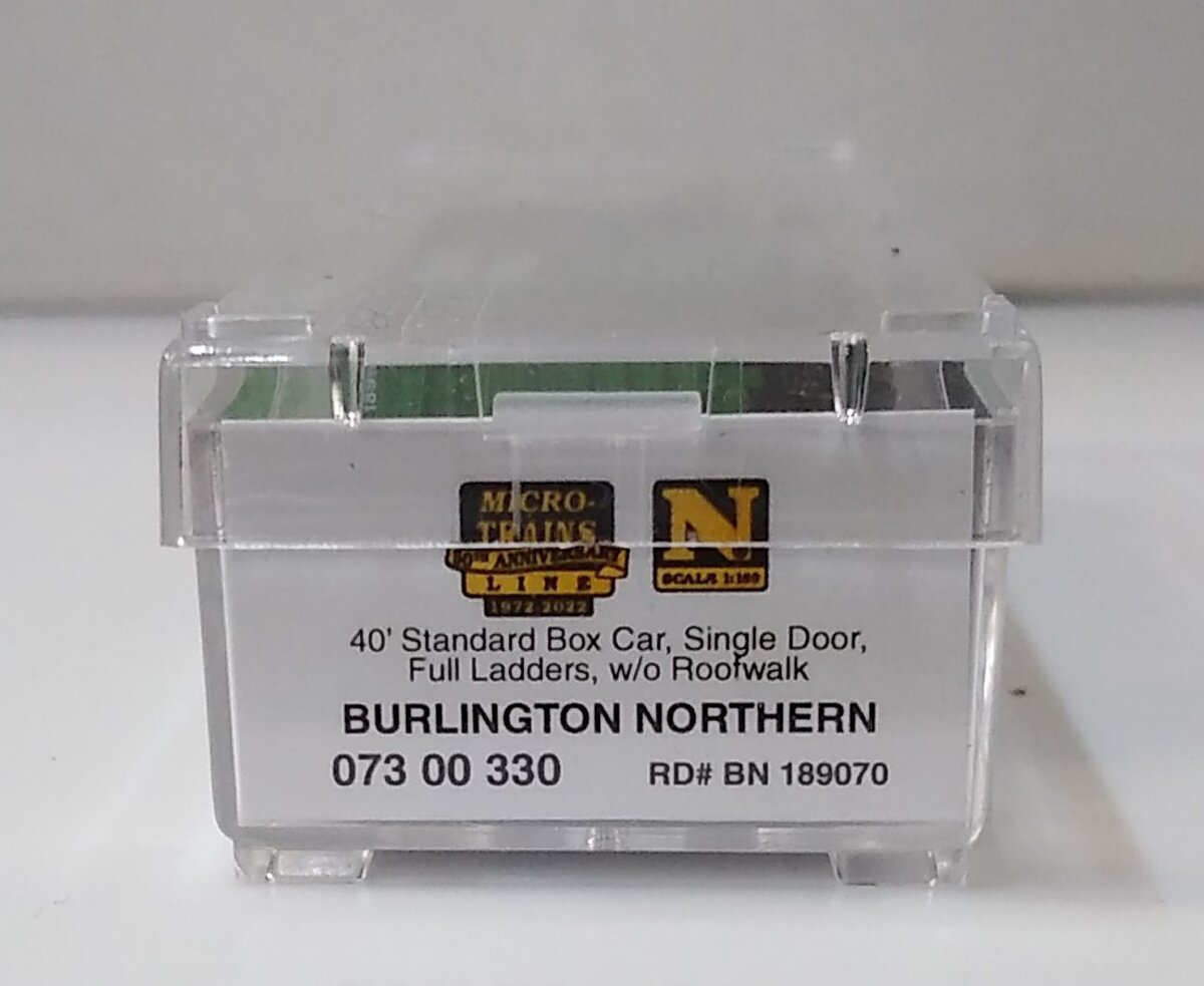 Micro-Trains 07300330 N Burlington Northern 40' Boxcar #189070