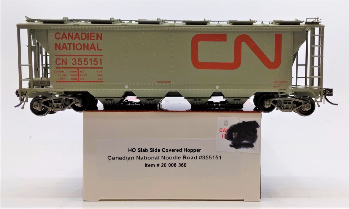 Atlas 20006360 HO Scale Canadian National Covered Hoppeer Car #355151