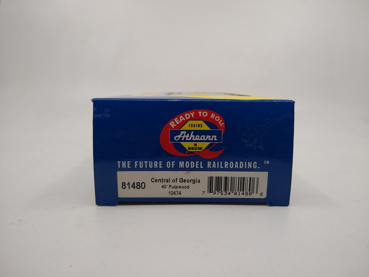 Athearn 81480 HO Central Of Georgia 40' Pulpwood Flat w/Load #10474