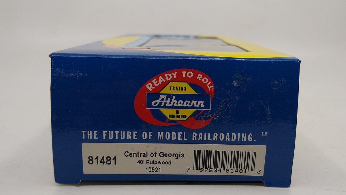 Athearn 81481 HO Central Of Georgia 40' Pulpwood Flat w/Load #10521