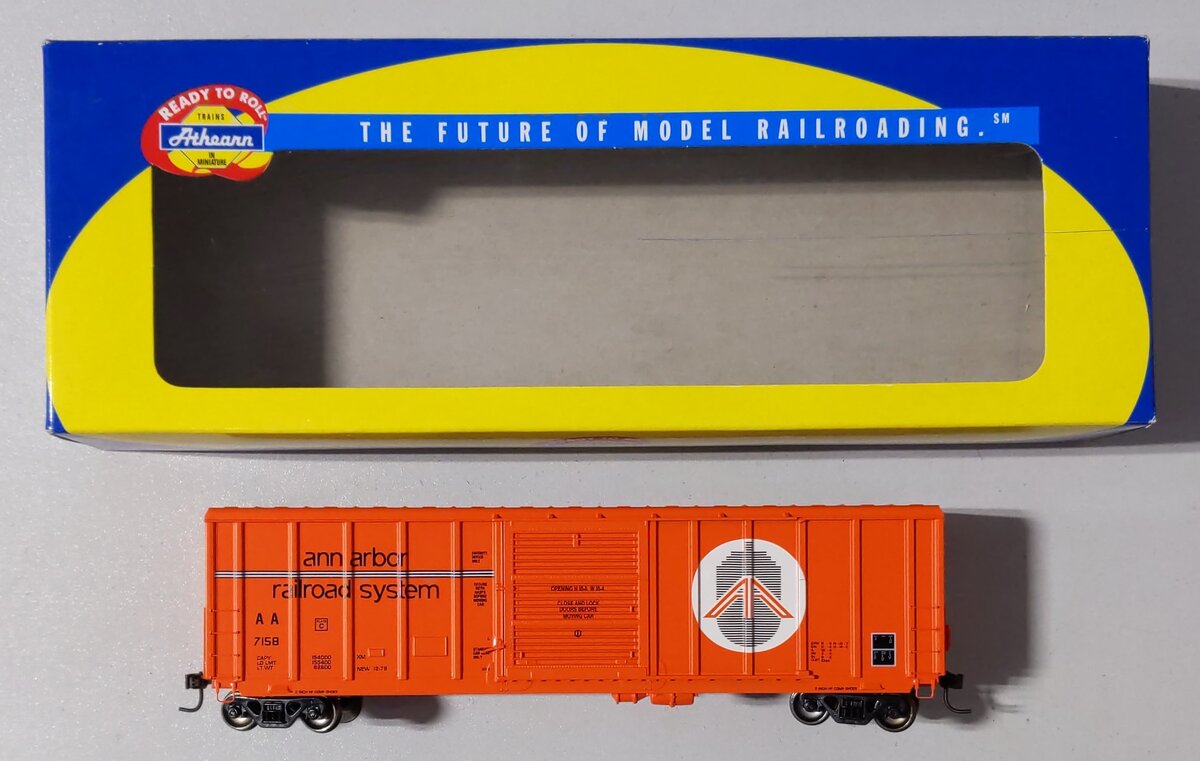 Athearn 71886 HO Scale Ann Arbor PS 5344 Boxcar #7158 – Trainz
