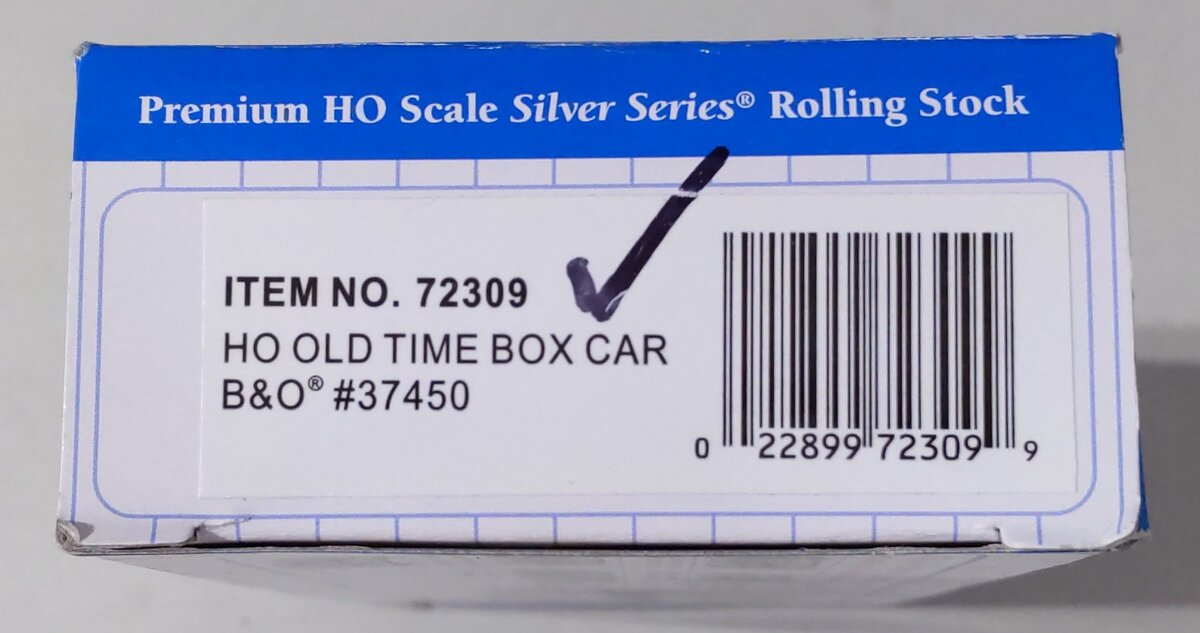 Bachmann 72309 HO Baltimore and Ohio Fruit Car Old-Time Box Car #37450