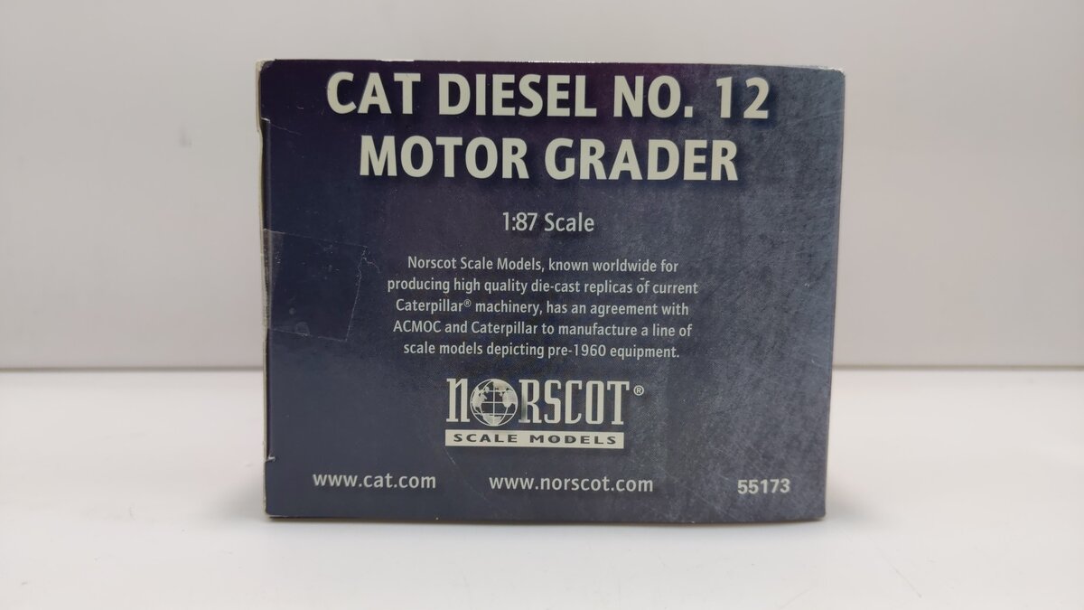 Caterpillar 55173 1:87 Scale Die-Cast Diesel No.12 Motor Grader