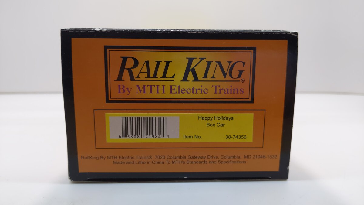 MTH 30-74356 O Gauge Happy Holidays Boxcar
