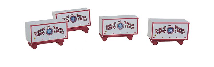 MicroTrains 76000110 Z Ringling Bros Freight Car Wagon Loads (Pack of 4)