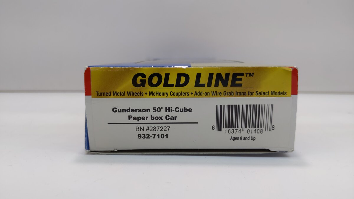 Walthers 932-7101 HO Scale BN Gunderson 50' Hi-Cube Paper Boxcar #287227
