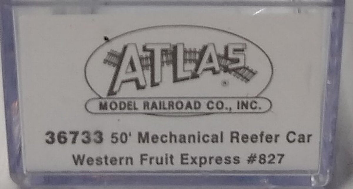 Atlas 36733 N Scale Western Fruit Express 50' Reefer #827