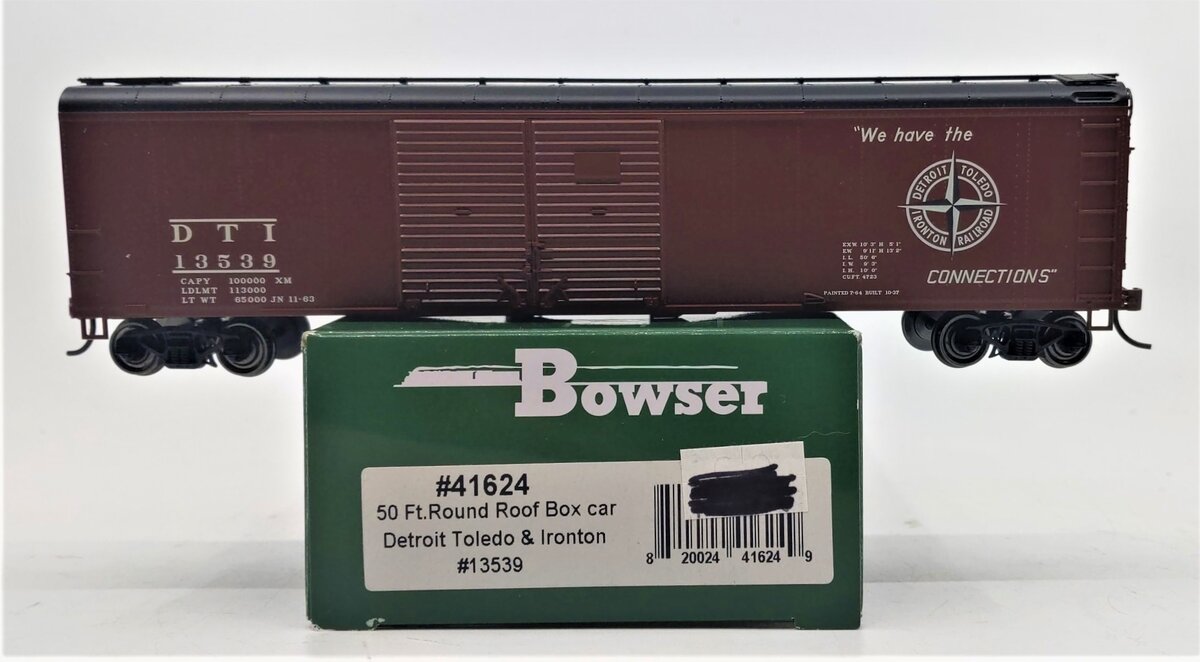 Bowser 41624 HO Detroit, Toledo & Ironton RTR X32 4 Door Box Car #13539