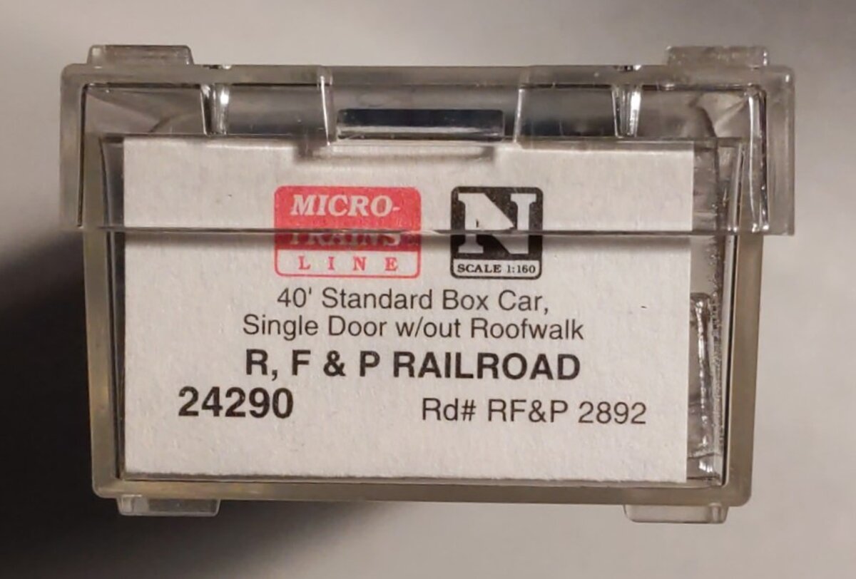 Micro-Trains 02400290 N Scale RF&P Railroad 40' Standard Box Car #2892