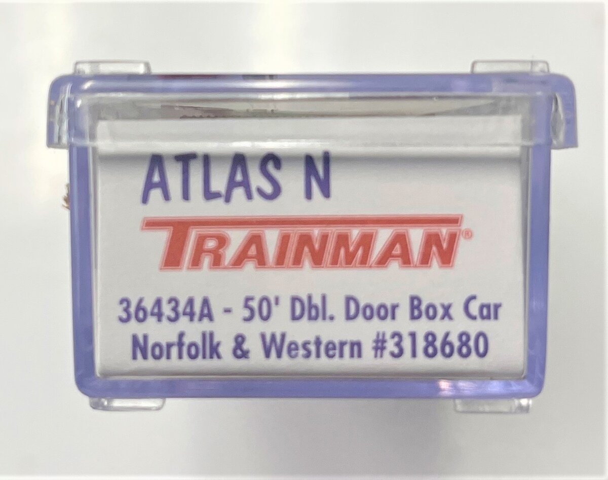 Atlas 36434 N Scale Norfolk & Western 50' Double Door Boxcar #318680