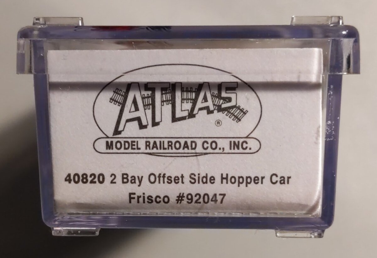 Atlas 40820 N Scale Frisco 2-Bay Offset Side Hopper #92047