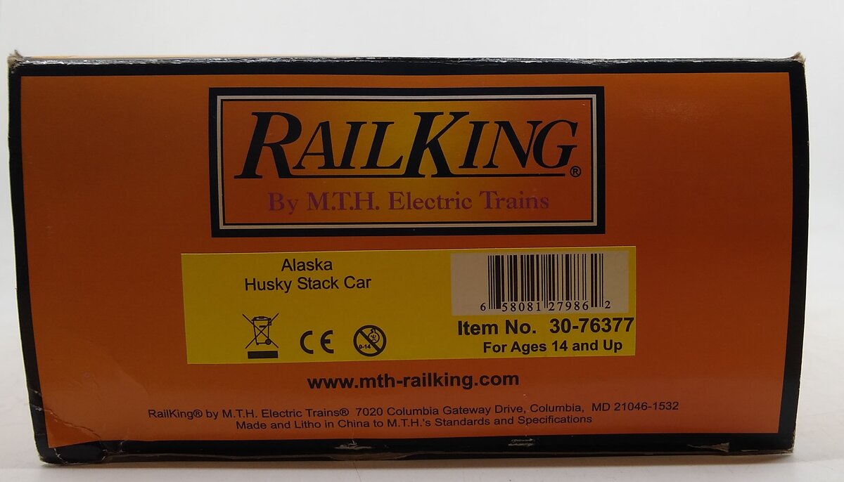 MTH 30-76377 O Gauge Alaska Husky Stack Car #320157