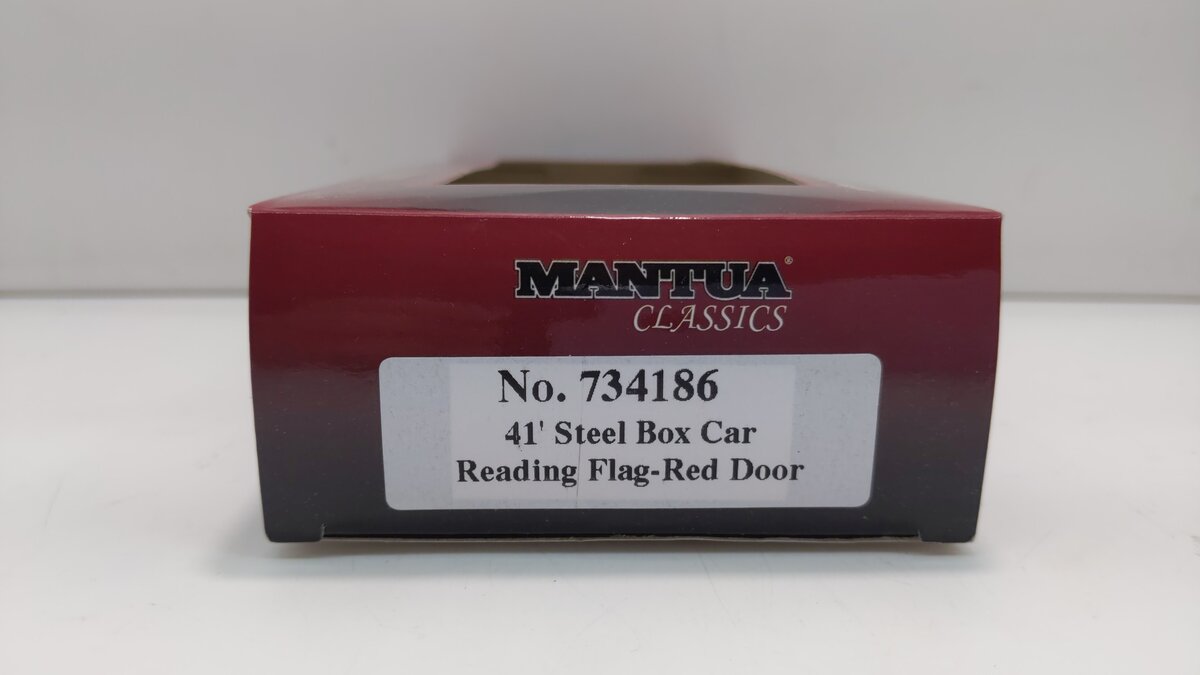 Mantua 734186 HO Reading 41' Steel Boxcar #19812