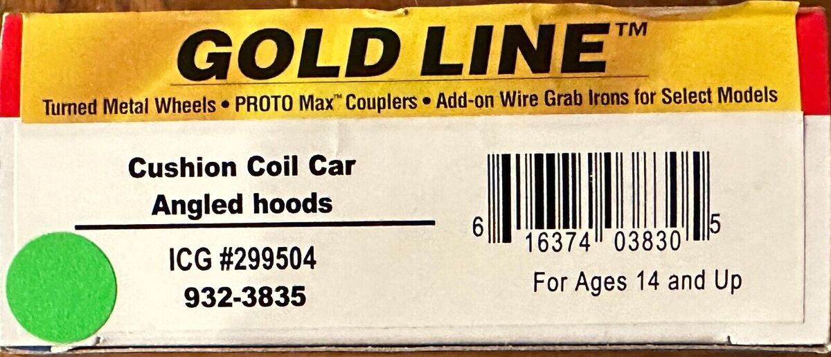 Walthers 932-3835 HO Illinois Central Gulf Coil Car Angled Hoods #299504