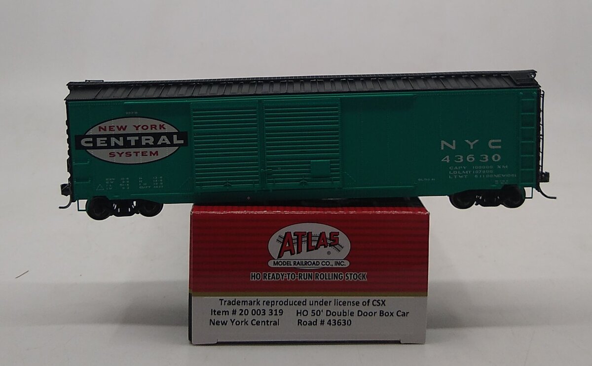 Atlas 20003319 HO New York Central 50' Double Door Box #43630