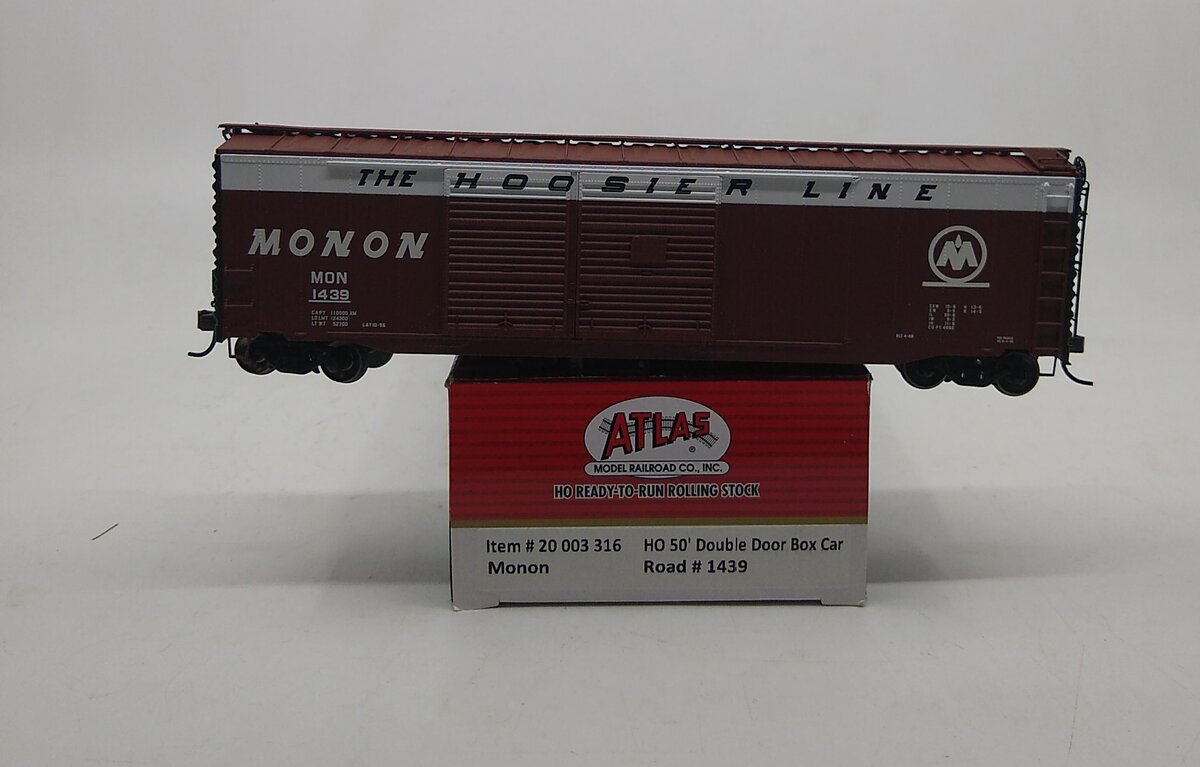 Atlas 20003316 HO MONON 50' Double Door Box Car #1439