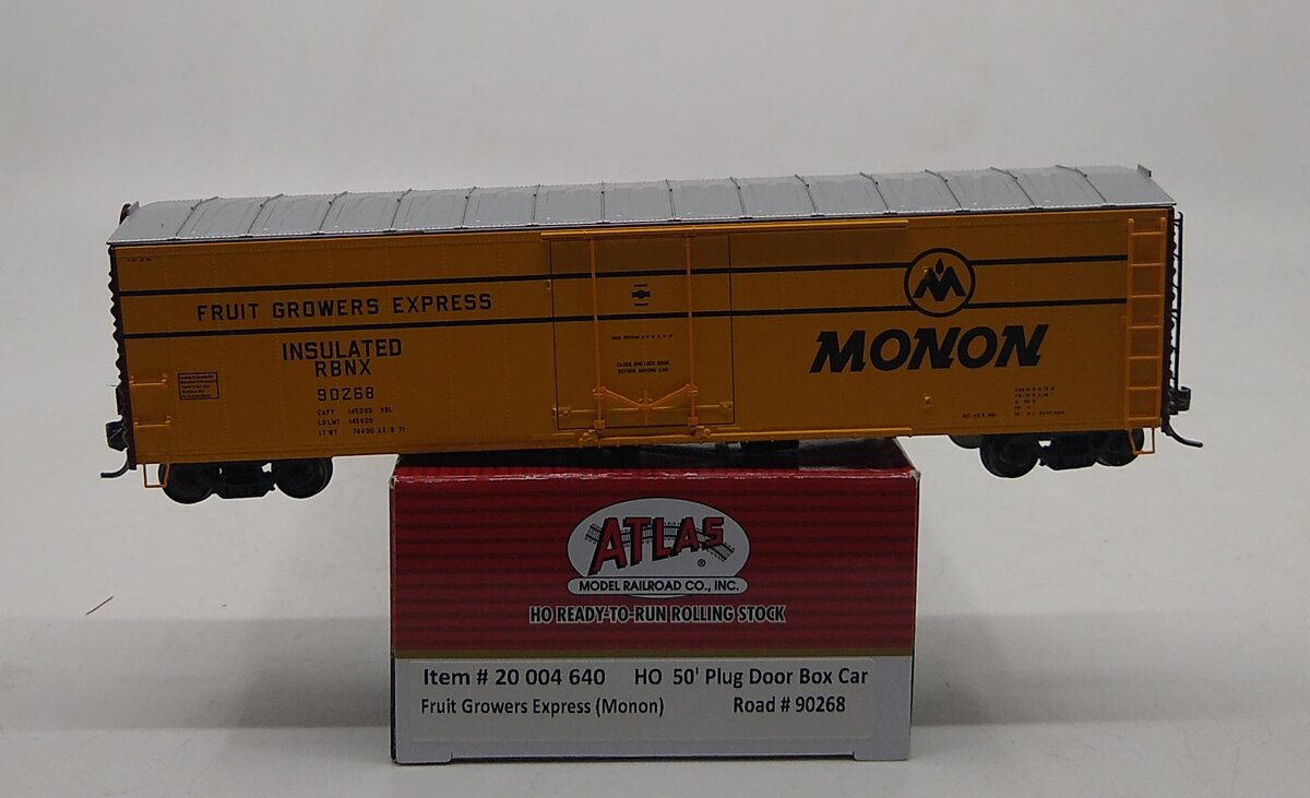 Atlas 20004640 HO Fruit Growers Express 50' Plug Door Boxcar #90268