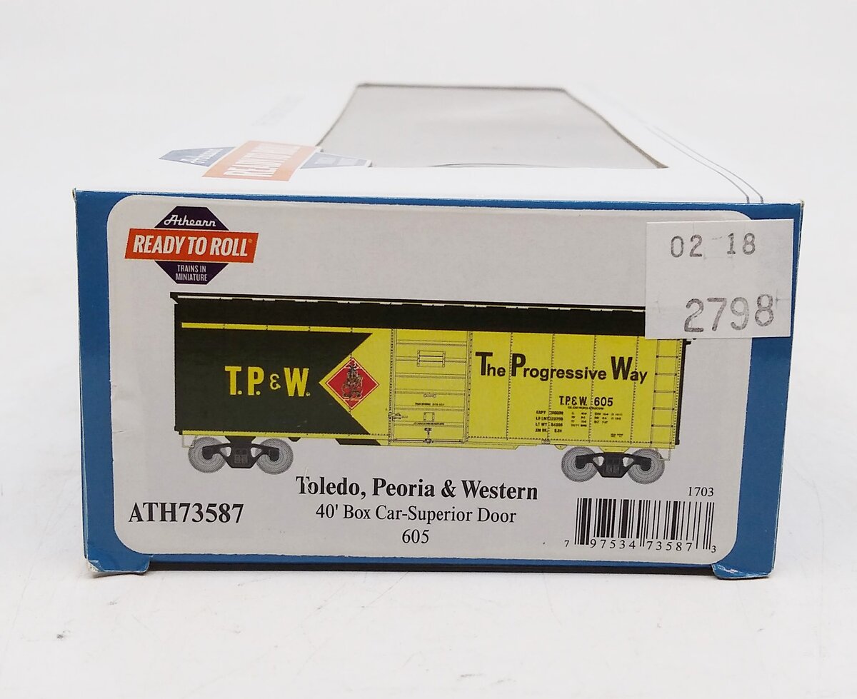 Athearn 73587 HO TP&W 40' Superior Door Box Ready-To-Run #605