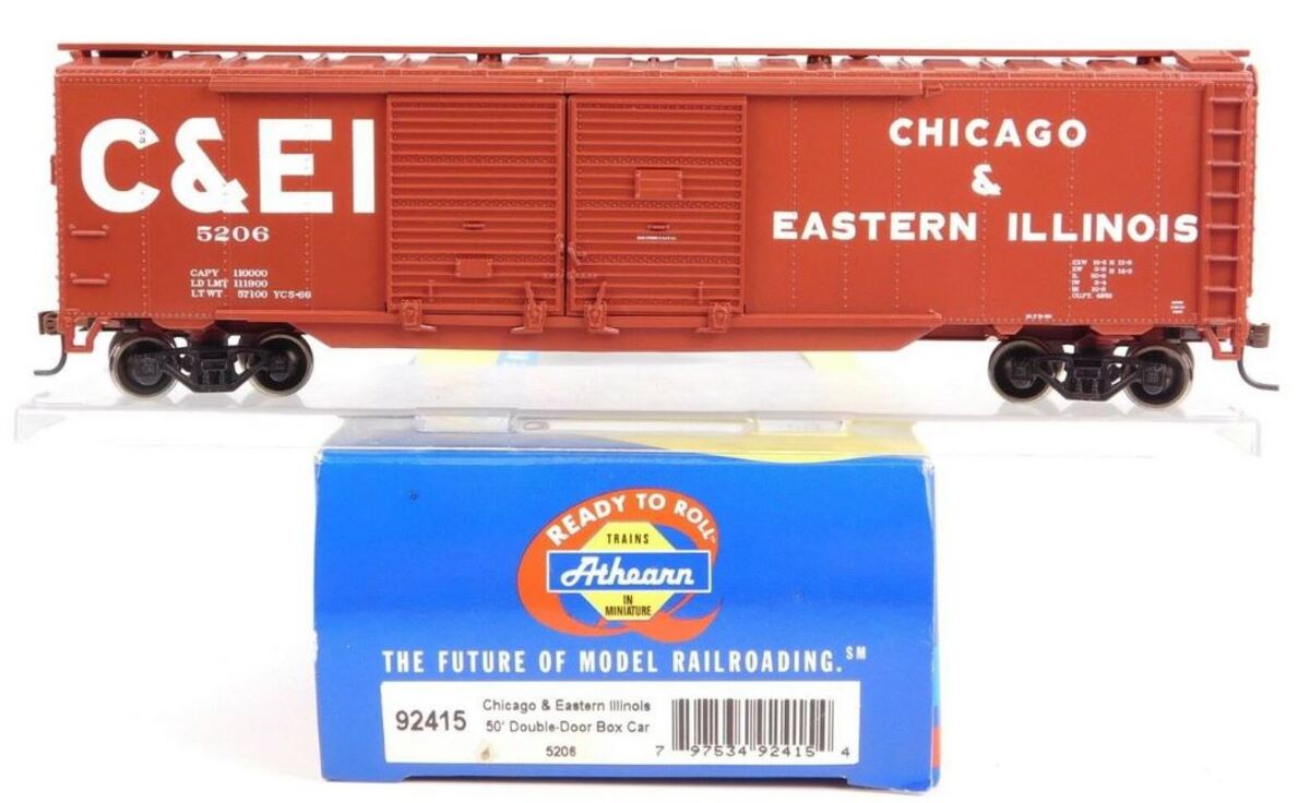 Athearn 92415 HO C&EI RTR 50' Double Door Box #5206