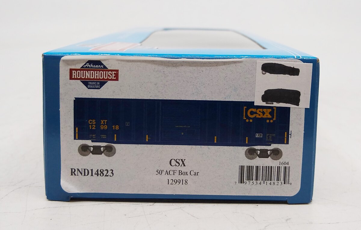 Roundhouse 14823 HO CSX 50' ACF Outside Post Box Car #129918