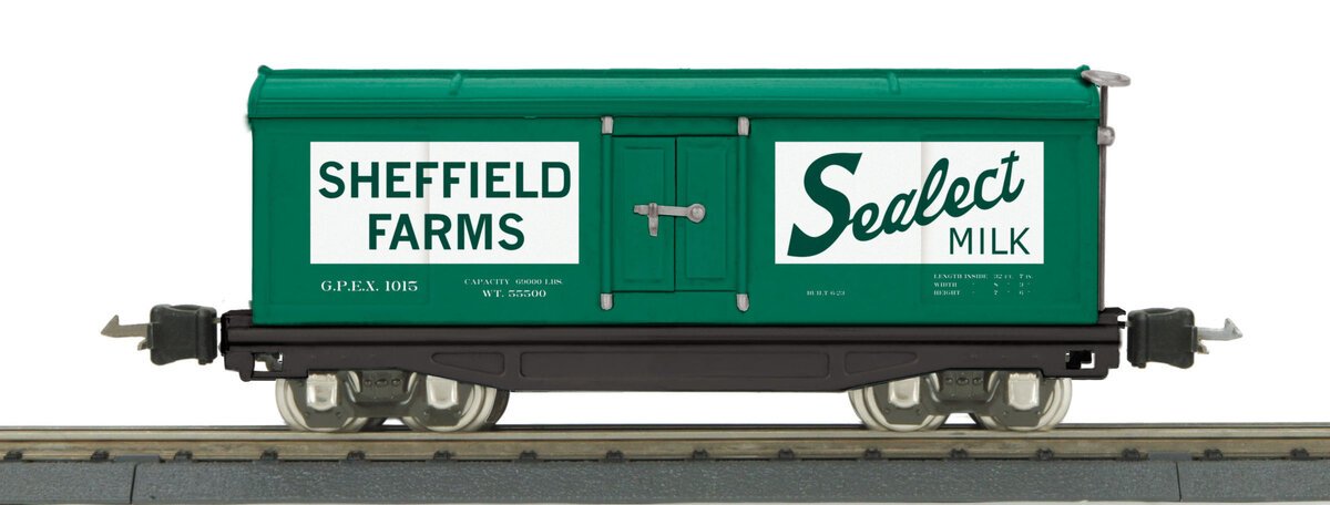 MTH 11-70066 O Gauge #2814R Tinplate Sheffield Farms Refrigerator Car