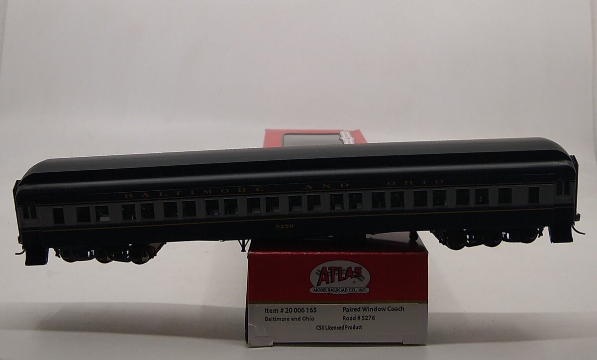 Atlas 20006165 HO Baltimore & Ohio Heavyweight Single Window Coach #5276