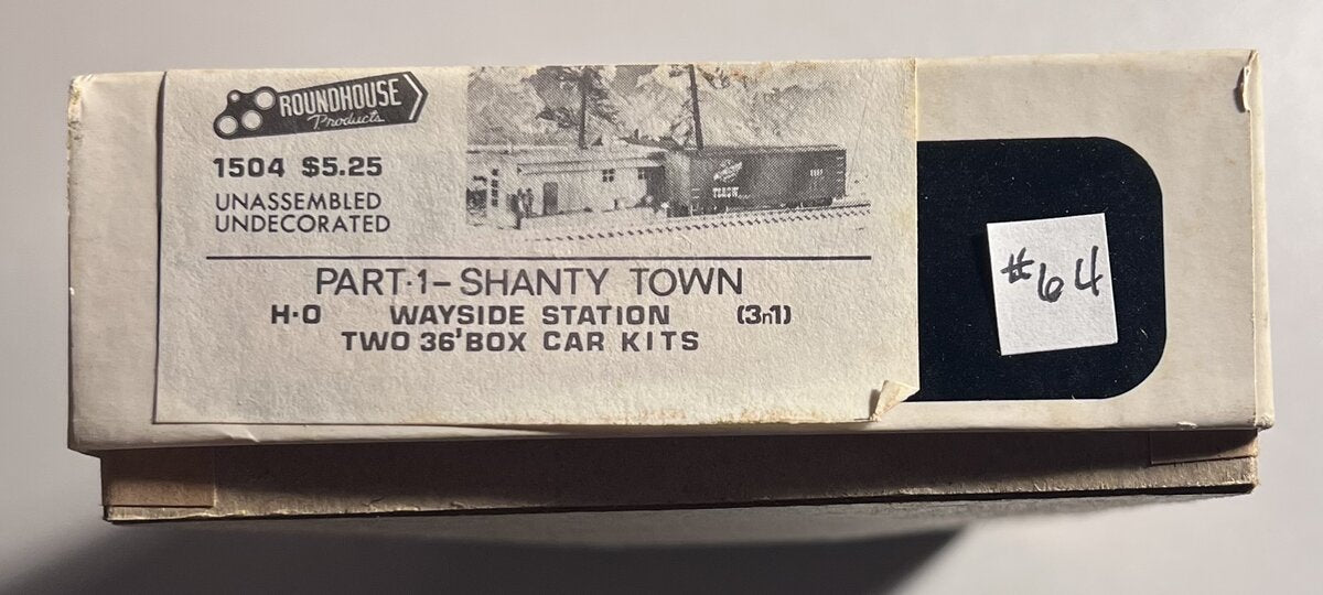Roundhouse 1504 HO Scale Part 1 Shanty Town 3-in-1 Kit
