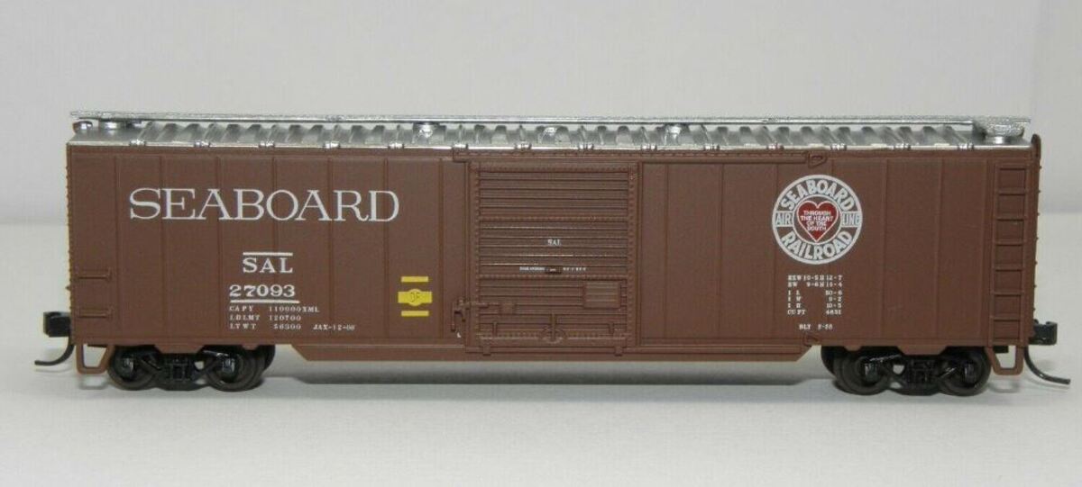 Atlas 38911 N Scale Seaboard Air Line 50' Single Door Boxcar #27093