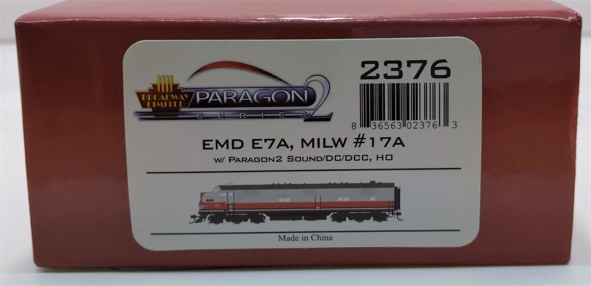 Broadway Limited 2376 HO Milwaukee Road EMD E7A Diesel Loco w/Paragon2™ #17A