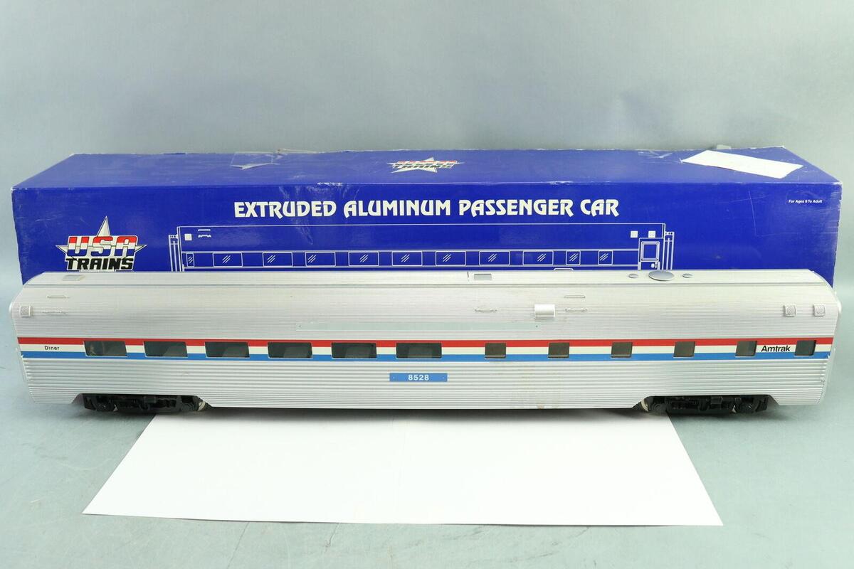 USA Trains 31073 G Amtrak Aluminum Dining Car #8528