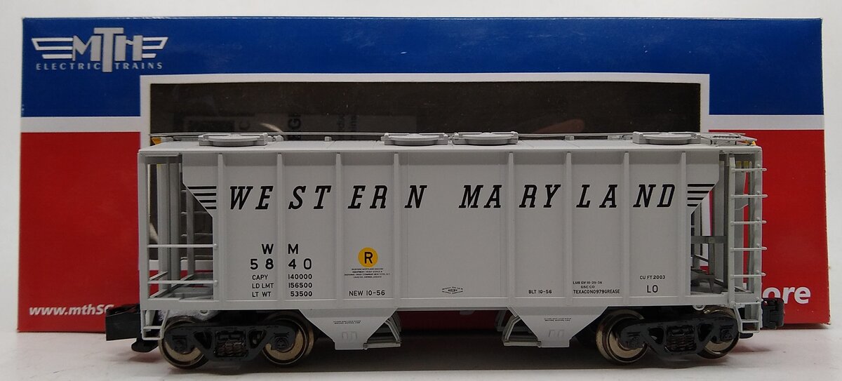 MTH 35-75048 S Western Maryland Ps-2 Covered Hopper Car #5840